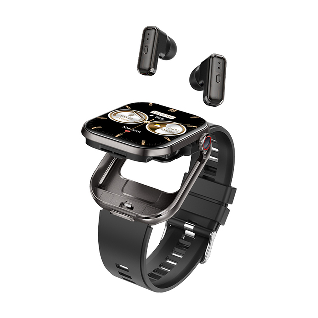 2025 New T99 Smart Watch with TWS Earphones 2 & 1 Earbuds Wearable Watches Call Sport Step Count Heart Blood Pressure Monitor