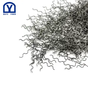 0,4x25 мм Китай волна углеродистая сталь волокно для бетонного армирования огнеупорная нержавеющая сталь волокно бетон