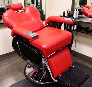 Fauteuil de barbier inclinable luxueux avec rotation à 360 degrés et design ergonomique pour salon de beauté et salon de coiffure - Product Image 6