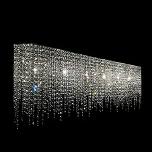 Modern Designer Led Glass Crystal Dining Room Decorative Chandelier Ceiling Pendant Lighting