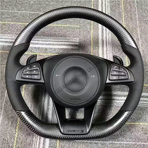 Volante para Mercedes Benz C217 W221 W222 S63 C63 GLA45 C43 SLC <span class=keywords><strong>43</strong></span> R172 <span class=keywords><strong>AMG</strong></span> W205 La CIA GLA 45 clase actualización <span class=keywords><strong>AMG</strong></span> estilo - Product Image 3