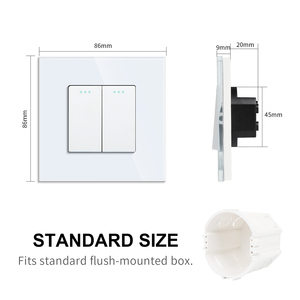 Wenzhou Factory Manufacture Various 16 a 2 Gang Wall Push Home Electrical <strong>Switches</strong> - Product Image 3