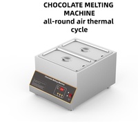 Machine à fondre le chocolat électrique automatique de table miniature, commerciale, 12 kg avec contrôle de la température