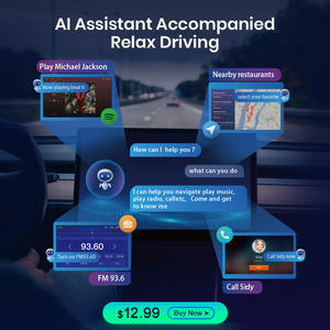 Junsun AI voz inalámbrico CarPlay auto Radio Multimedia para Benz Clase W176 / GLA X156/cia C117 2013-2015 navegación jugador - Product Image 3