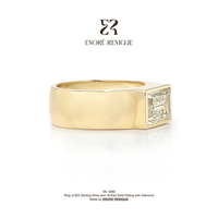 Bague solitaire émeraude 4 carats East-West VVS Moissanite en argent sterling 925 plaqué or 18 carats, bijoux haut de gamme pour femmes