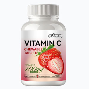 סיטונאי פרטי תווית לעיסת ויטמין <span class=keywords><strong>c</strong></span> לוח 100 מ "ג-תומך במערכת החיסון, עצם & השיניים תוספת בריאות - Product Image 1