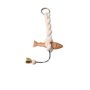 جودة عالية خشب الزان منحوت واقعي جرس باب السمك قابل للتخصيص جديد الخشب الصلب الديكور هدية ديي مدخل شنقا زخرفة - Product Image 5