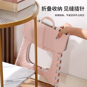 Portable Foldable <b>Plastic</b> <b>Stool</b> Square Outdoor Garden Chair For Children And Adults - Product Image 4