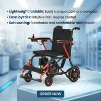 Scooter électrique léger à prix de gros, fauteuil roulant motorisé avec contrôleur LCD