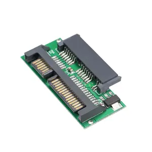 Kartu Adaptor Disk Hard Drive SSD 1,8in, SATA Mikro Ke SATA 2.5 untuk Komputer Laptop dengan Chip IC Bawaan