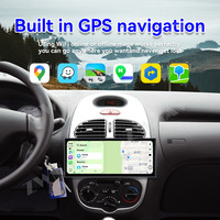 Autoradio Android 15 ZWNAV 15,8 pouces pour Peugeot 206 2002-2010 avec radio multimédia automatique, enregistreur, Carplay, navigation GPS, DSP