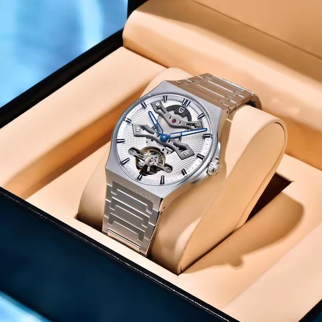 PAGANI DESIGN 42MM Hollow Tourbillon Luxury Men Mechanical Watch Sapphire Glass Automatic Watches for Men Relojes Hombres