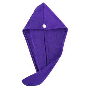 Logo ricamo personalizzato di fabbrica asciugamano per capelli in microfibra per asciugatura dei capelli da donna asciugamano per capelli ad asciugatura rapida testa avvolta morbida e assorbente - Product Image 6