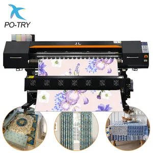 PO-TRY Hot Sale Fabric Industrial 1900mm 8 Printheads High Efficiency Digital Sublimation Printer