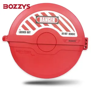 BOZZYS 450-600MM Large Rotating Foldable Gate Valve Lockout With 4 Padlocks Hole For Industrial Safety Lockout Tagout
