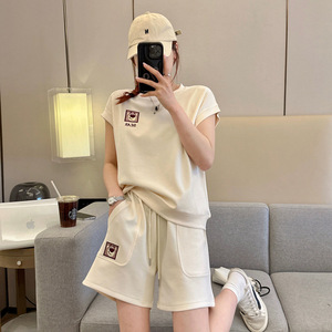 Pijama de Verano de Algodón con Estampado de Anime Kawaii Sanrioed, Linda Chica Anime <span class=keywords><strong>Mymelody</strong></span> Kuromi, Conjunto de Ropa para el Hogar con Logo para Niños - Product Image 5