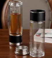 Best-seller Bouteille d'eau à double paroi de 450ml avec filtre en acier inoxydable