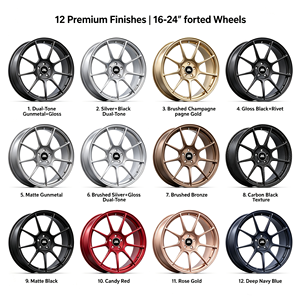 Nuevas llantas forjadas monobloque de 16-24 pulgadas 5x112 5x120 para carreras, 10 radios, labio mecanizado, ligeras, para pista, ajuste universal de 5 pernos, ET 25mm - Product Image 5