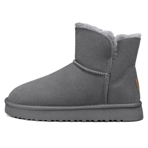 Stivali da Neve Corti Invernali da Uomo, Bestseller, <span class=keywords><strong>con</strong></span> Tomaia in Pelle e Interno in Pelliccia, Design Antiscivolo e Leggero - Product Image 1