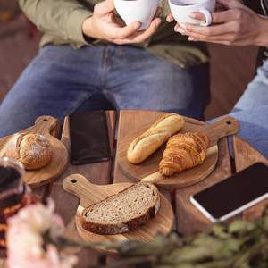 Mini plateaux à charcuterie en bois, petits plateaux ronds en bois pour servir le <span class=keywords><strong>fromage</strong></span>, petit <span class=keywords><strong>plateau</strong></span> à charcuterie, pour la cuisson <span class=keywords><strong>de</strong></span> pizzas, <span class=keywords><strong>de</strong></span> pains, <span class=keywords><strong>de</strong></span> gâteaux, <span class=keywords><strong>de</strong></span> fruits - Product Image 5