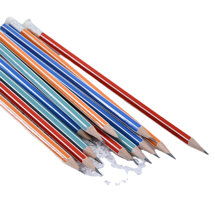 Высококачественный стандартный школьный графитовый карандаш HB для рисования