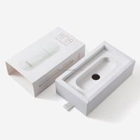 Boîte de vente au détail vide blanche, style coulissant avec étui extérieur, emballage haut de gamme pour rasoir électrique, batterie externe et chargeur de téléphone