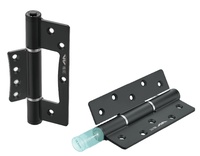 Charnière hydraulique robuste noire en alliage d'aluminium de qualité supérieure, ferme-porte automatique à fermeture douce pour porte en bois d'intérieur