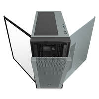 Boîtier de PC de jeu ATX, châssis double serveur, ordinateur de jeu, panneau en alliage d'aluminium, verre rotatif sur le dessus, refroidissement par eau 360
