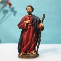 Ensemble de 8 pièces Résine Sainte Famille Figurines Christ Naissance Jésus Statue Trois Rois Nativité Scène Décoration de La Maison Sculpture Motif
