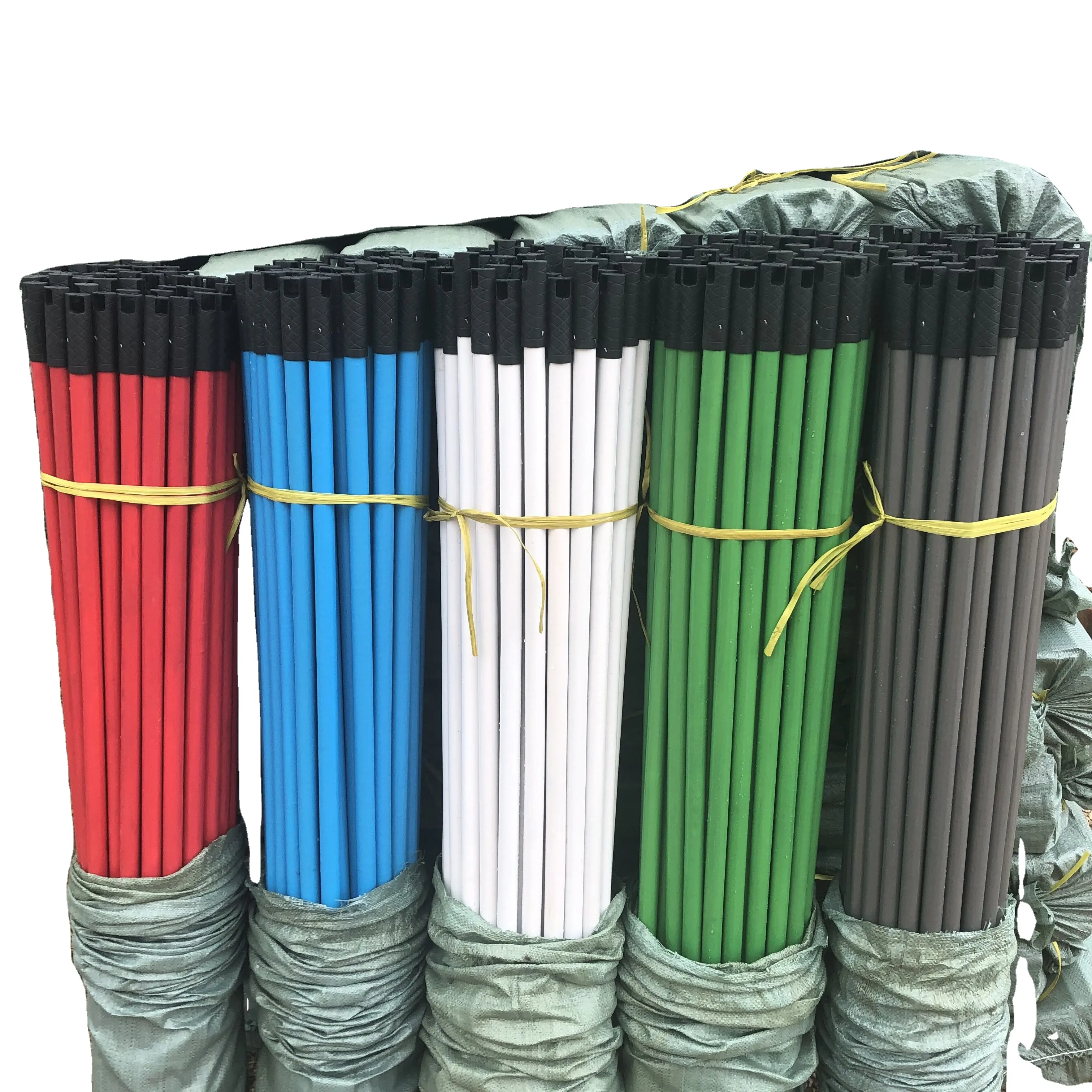 Nhựa PVC Bìa lớp phủ gỗ Stick Quảng Tây bằng gỗ broomstick lau xử lý cho hộ gia đình công cụ làm sạch & phụ kiện