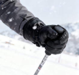 कारखाने डायरेक्ट ओएम अनुकूलन योग्य वाटरप्रूफ स्प्लिट फिंगर गर्म चमड़े के दस्ताने सर्दियों स्नोबोर्डिंग प्रीमियम गर्म स्नोबोर्डिंग प्रीमियम - Product Image 3