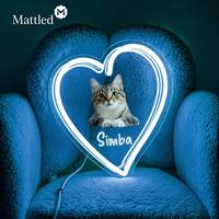 Letrero de Neón LED con Forma de Corazón, Luz de Amor Personalizada |   Lámpara Decorativa Romántica para Pared de Dormitorio |   Regalo de San Valentín para Ella |   Fábrica Mayorista