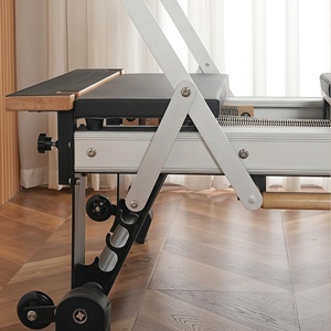 <span class=keywords><strong>Lit</strong></span> de Pilates avec tour, noir chic / argent, aluminium, machine de fitness, trapèze, reformer, <span class=keywords><strong>lit</strong></span> de studio de Pilates portable - Product Image 4