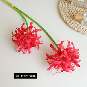 2 tallos de araña artificial lirio flores <span class=keywords><strong>Lycoris</strong></span> <span class=keywords><strong>Radiata</strong></span> para la decoración del jardín del hogar - Product Image 6