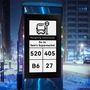 SUNY Solar AMOLED Ekran 31,2 İnç Dış Mekan Billboard Enerji Tasarruflu Okul Kullanımı İçin Otobüs Durağı İşareti - Product Image 5