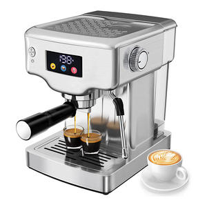 Cafetera <span class=keywords><strong>Espresso</strong></span> Semiautomática Italiana para Oficina Pequeña, 20 Bares de Presión, Carcasa de Acero Inoxidable, Extracción por Calentamiento - Product Image 1