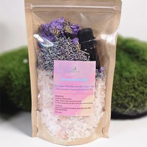 NATTH Sels de Bain Naturels de l'Himalaya Cinq Formules Huiles Essentielles Aromes Feng Shui Poudre Exfoliante Relaxante Motifs Personnalisés - Product Image 5