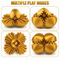 Colorful Gear Sphere Fidget Toy Mechanical Interactive Fidget Silk PLA 3D Printed Gear Ball Office Desk Accessory