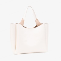 Sacs à main de luxe en PU pour femmes, style mode, avec chaînes, fermeture éclair, logo personnalisé, couleur unie, doublure en polyester, vente en gros