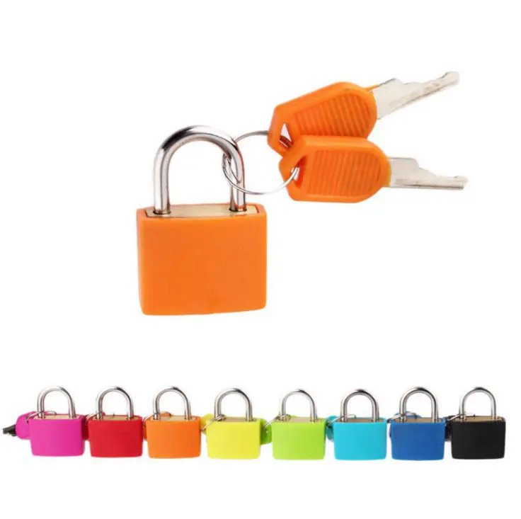 Sigilli per lucchetto in plastica con etichetta di sicurezza usa e getta lucchetto in lega di zinco con chiavi colorate in europa