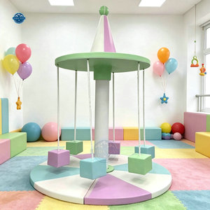 Carosello di carnevale in PVC albero Soft Play per bambini elettrico rotante giostra al coperto giostra per la casa centro commerciale divertimento parco rotante - Product Image 1