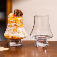 Op maat gemaakte groothandel glazen dessertbekers, ijs- en puddingbekers, party serveerbekers, food grade, 12oz 350ml 330ml blikjes