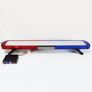 Barra de Luces LED Estroboscópica Roja y Azul BIAOCHI, 120 cm, <span class=keywords><strong>Baliza</strong></span> de Seguridad para Camiones, Ambulancias, Sirena, Altavoz, Alerta de Seguridad para Accord - Product Image 1