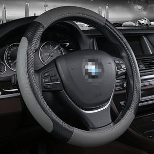 Fábrica al por mayor personalizado todas las estaciones 36cm 38cm y 40cm cuero transpirable cubiertas del <span class=keywords><strong>volante</strong></span> del coche - Product Image 5