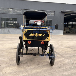 Calèche de tourisme équestre noire Victoria, calèche familiale Victoria pour le tourisme équestre en Australie, buggy équestre Victoria - Product Image 2