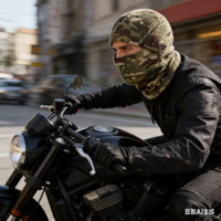 Balaclava double face doublée polaire - Masque facial chaud 3-en-1, cache-cou et bonnet pour hommes et femmes, idéal pour le ski, le cyclisme et la moto