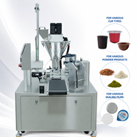 Machine automatique de remplissage et de scellage rotative pour capsules de café K-Cup, poudre, gelée et yaourt