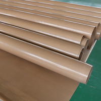Feuille de PTFE résistant à la chaleur feuille de plastique résistant à la chaleur tissus en fibre de verre revêtus de PTFE tissu en fibre de verre ptfe