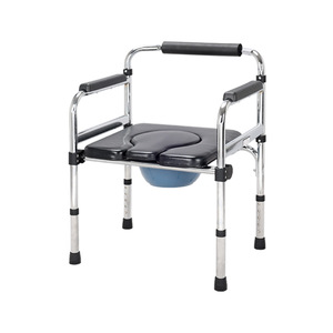 Chaise de toilette Mu Yang en acier au carbone, tube épaissi, siège thermosoudé, pour la douche et le bain - Product Image 1