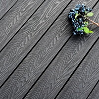 Plancher composite WPC pour extérieur, populaire en Europe, avec design graphique 3D à grain de bois, pour manoir et jardin